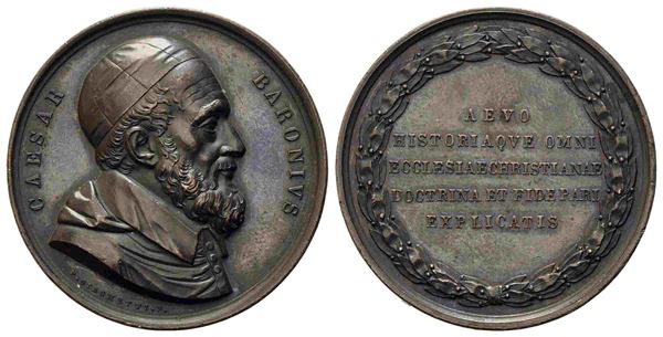 ROMA. Cesare Baronio (1538-1564). Medaglia commemorativa dello storico cardinal...  - Auction Monete e medaglie moderne Italiane ed Estere - Bertolami Fine Art - Casa d'Aste