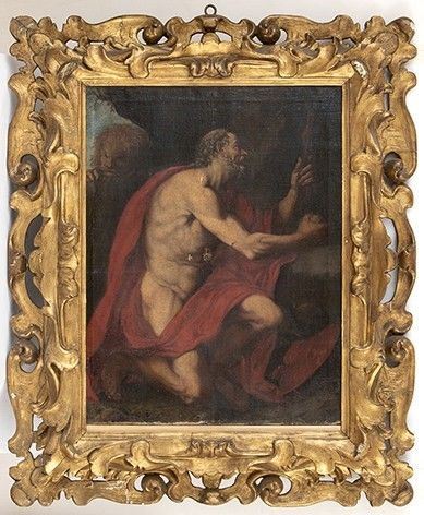 San Girolamo penitente...  - Auction Dipinti, disegni, sculture e oggetti di antiquariato dal XV al XIX secolo - Bertolami Fine Art - Casa d'Aste