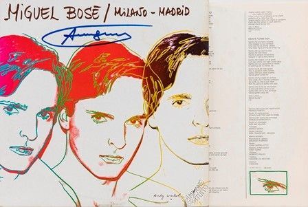 Miguel Bosè, "Milano-Madrid" autografato Andy Warhol...  - Asta Fashion & Luxury, Gioielli, Memorabilia, Militaria, Medaglie e Ordini Cavallereschi - Bertolami Fine Art - Casa d'Aste