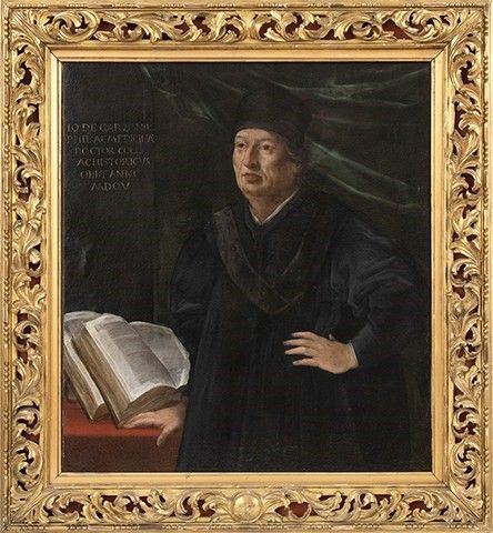 SCUOLA EMILIANA, PRIMA META' DEL XVI SECOLO : Ritratto di Giovanni Garzoni, umanista bolognese...  - Auction Dipinti, disegni, sculture e oggetti di antiquariato dal XV al XIX secolo - Bertolami Fine Art - Casa d'Aste