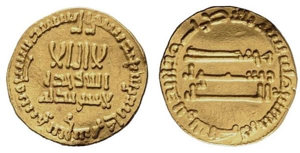 ARAB EMPIRE. Abbasidi. Al-Mahdi (AH 158-169 / AD 775-785). Dinar. Au (18,59 mm ...