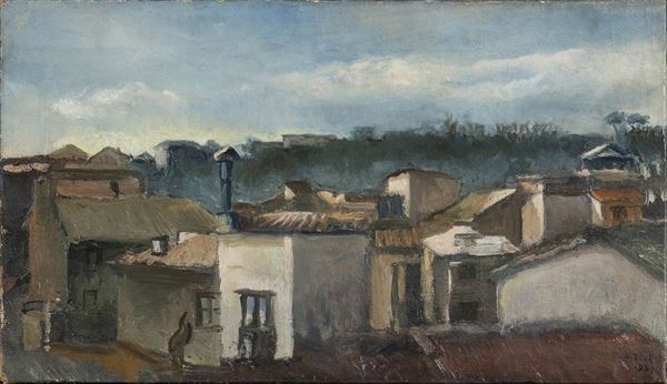 ALBERTO ZIVERI
Roma, 1908 - 1990 : Tetti di Roma, 1939...  - Auction ARTE MODERNA E CONTEMPORANEA DAL XIX AL XXI SECOLO Con una sezione dedicata all’arte a Roma tra le due guerre - Bertolami Fine Art - Casa d'Aste