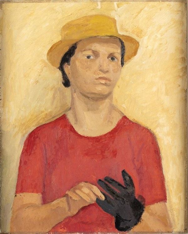 EMANUELE CAVALLI (Lucera, 1904 - Firenze, 1981) - Ritratto di Vera, Anni ‘40...