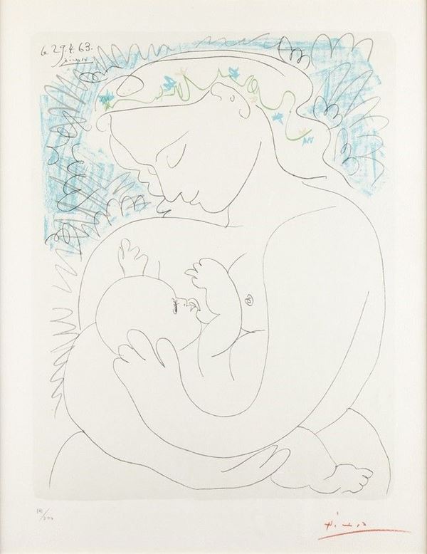 PABLO PICASSO
Malaga, 1881 - Mougins, 1973 - Grande Maternité, 1963...