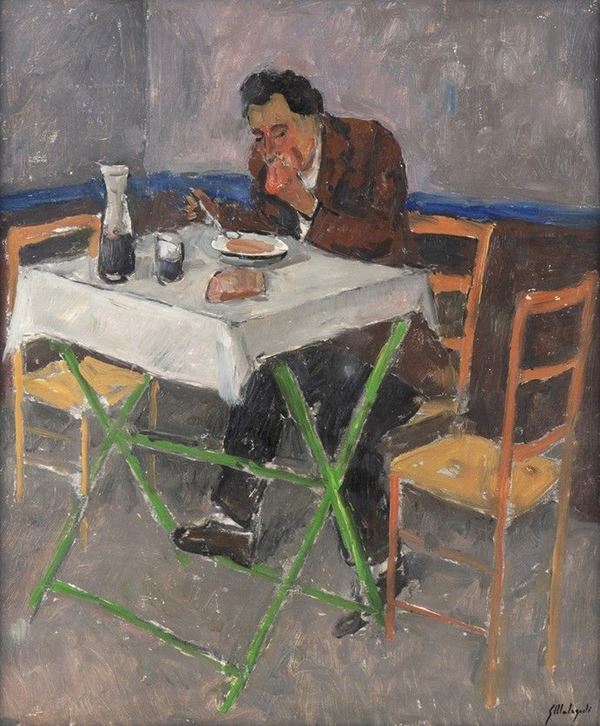 GIUSEPPE MALAGODI - Uomo in trattoria...