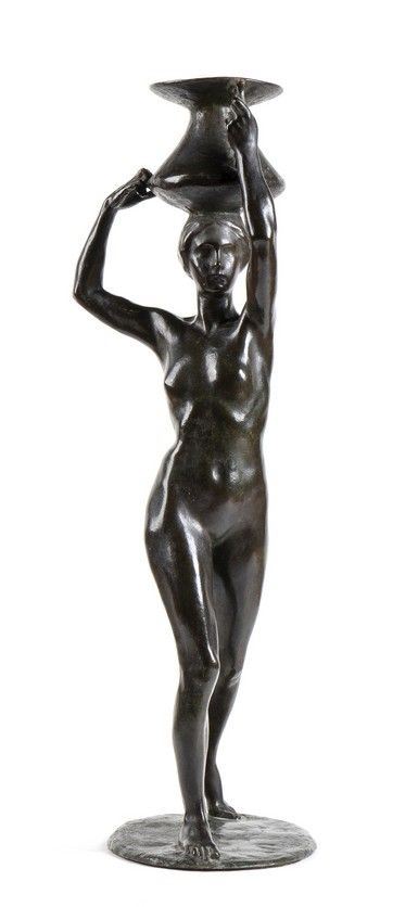 AMLETO CATALDI
Napoli, 1882 - Roma, 1930 - La portratrice d’acqua, 1916 circa...