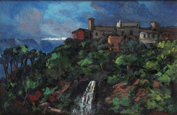 ACHILLE SDRUSCIA
Roma, 1910 - 1994 : Paesaggio...  - Auction ARTE MODERNA E CONTEMPORANEA DAL XIX AL XXI SECOLO Con una sezione dedicata all’arte a Roma tra le due guerre - Bertolami Fine Art - Casa d'Aste