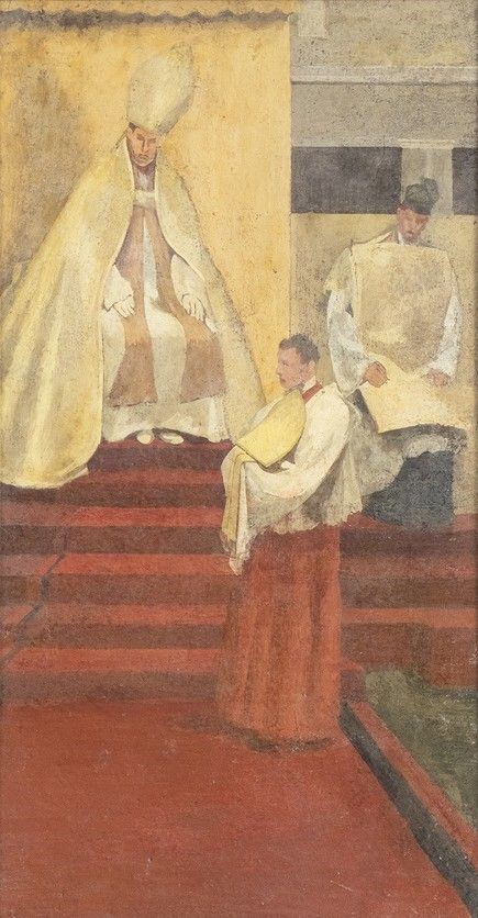 GUGLIELMO JANNI
Roma, 1892 - 1958 : Cerimonia liturgica n°, 1936-37...  - Asta ARTE MODERNA E CONTEMPORANEA DAL XIX AL XXI SECOLO Con una sezione dedicata all’arte a Roma tra le due guerre - Bertolami Fine Art - Casa d'Aste