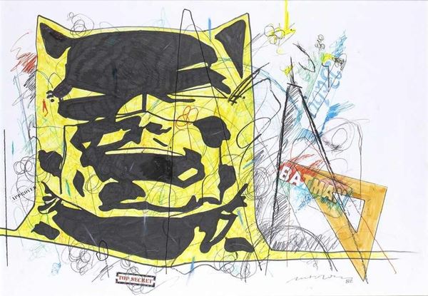 Batman, 1982...  - Auction ARTE MODERNA E CONTEMPORANEA DAL XIX AL XXI SECOLO Con una sezione dedicata all’arte a Roma tra le due guerre - Bertolami Fine Art - Casa d'Aste