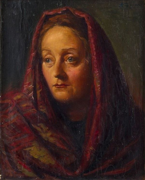 ACHILLE FUNI
Ferrara, 1890 - Appiano Gentile, 1972 : Ritratto della sorella, 1940 circa...  - Auction ARTE MODERNA E CONTEMPORANEA DAL XIX AL XXI SECOLO Con una sezione dedicata all’arte a Roma tra le due guerre - Bertolami Fine Art - Casa d'Aste