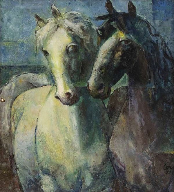 GABRIELE CENA
Chivasso, 1907 - Roma, 1992 : Cavalli, 1937...  - Auction ARTE MODERNA E CONTEMPORANEA DAL XIX AL XXI SECOLO Con una sezione dedicata all’arte a Roma tra le due guerre - Bertolami Fine Art - Casa d'Aste