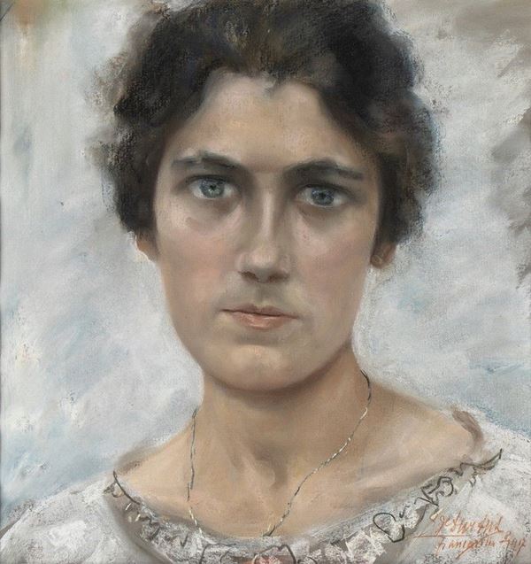 EMILIA DE DIVITIIS
Roma, 1898 - 1979 : Ritratto di donna, 1917...  - Auction ARTE MODERNA E CONTEMPORANEA DAL XIX AL XXI SECOLO Con una sezione dedicata all’arte a Roma tra le due guerre - Bertolami Fine Art - Casa d'Aste