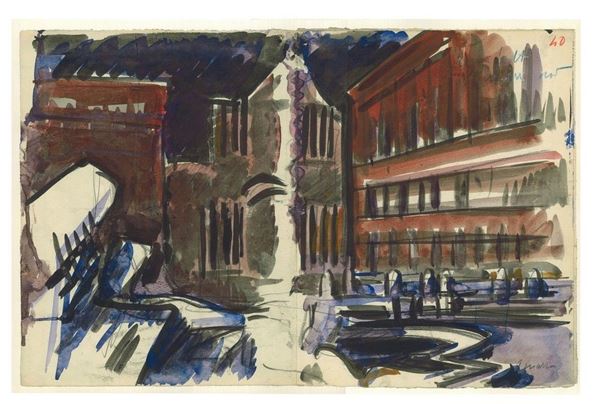 ANSELMO BUCCI
Fossombrone, 1887 - Monza, 1955 : Piazza di Trevi / Scorcio della Fontana di Trevi, 1933...  - Asta ARTE MODERNA E CONTEMPORANEA DAL XIX AL XXI SECOLO Con una sezione dedicata all’arte a Roma tra le due guerre - Bertolami Fine Art - Casa d'Aste