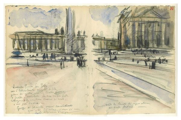 ANSELMO BUCCI
Fossombrone, 1887 - Monza, 1955 - Piazza di San Pietro, 1933...