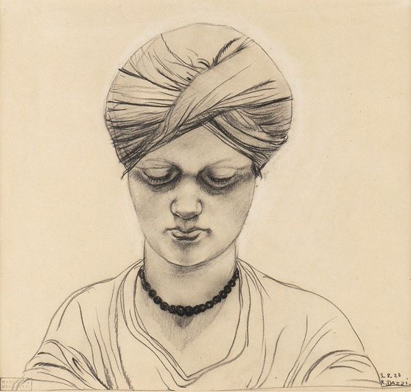 ROMANO DAZZI
Roma, 1905 - La Lima, 1976 : Donna con turbante, 1923...  - Auction ARTE MODERNA E CONTEMPORANEA DAL XIX AL XXI SECOLO Con una sezione dedicata all’arte a Roma tra le due guerre - Bertolami Fine Art - Casa d'Aste