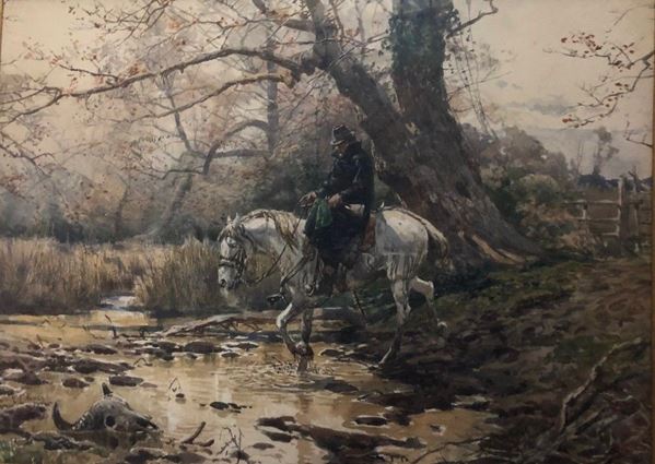 ENRICO COLEMAN
Roma, 1846 - 1911 - Buttero a cavallo...