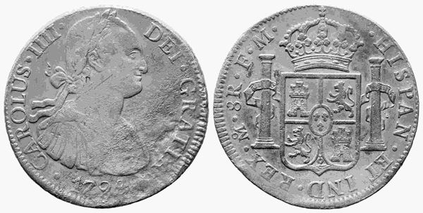 MESSICO. Carlo IV di Borbone (1788-1808). 8 reales 1798 FM. Ag (25,1 g). Porosi...  - Auction Monete e medaglie moderne Italiane ed Estere - Bertolami Fine Art - Casa d'Aste