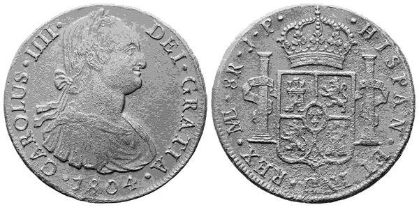 PERU'. Carlo IV di Borbone (1788-1808). 8 reales 1804 Lima JP. Ag (25,29 g). qB...  - Asta Monete e medaglie moderne Italiane ed Estere - Bertolami Fine Art - Casa d'Aste