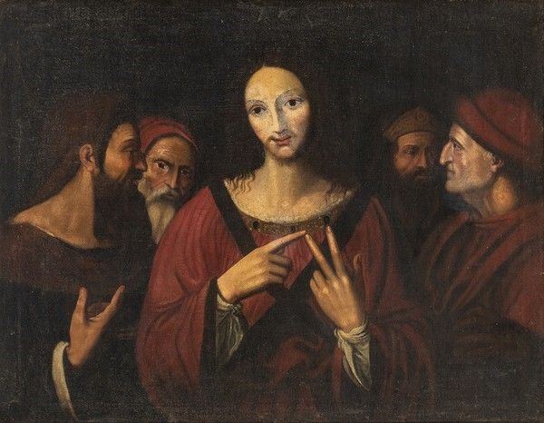 Cristo fra i dottori...  - Asta Dipinti, disegni e sculture dal XV al XIX secolo. - Bertolami Fine Art - Casa d'Aste