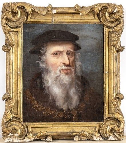 Ritratto di John Russell, primo Conte di Bedford (1485 - 1555)...  - Auction Dipinti, disegni e sculture dal XV al XIX secolo. - Bertolami Fine Art - Casa d'Aste