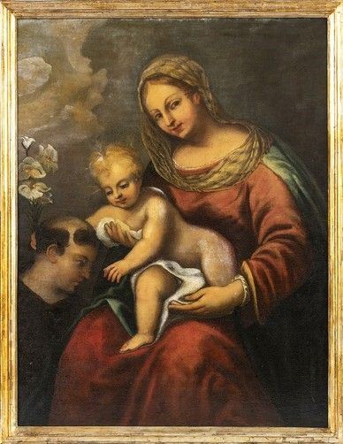 Madonna con Bambino...  - Asta Dipinti, disegni e sculture dal XV al XIX secolo. - Bertolami Fine Art - Casa d'Aste