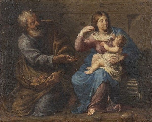 SCUOLA CENTRO-ITALIANA,  XVII / XVIII SECOLO - Sacra Famiglia...