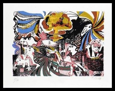 Omaggio a Picasso, 1990...  - Auction Stampe antiche, moderne e carte geografiche - Bertolami Fine Art - Casa d'Aste