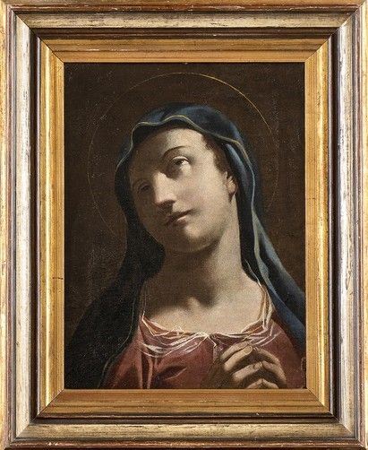 Vergine orante...  - Auction Dipinti, disegni e sculture dal XV al XIX secolo. - Bertolami Fine Art - Casa d'Aste