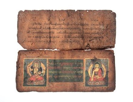 FOGLIO DI MANOSCRITTO BUDDHISTA
Tibet o Nepal, XVII secolo

...  - Auction Arte Asiatica e Tribale - Bertolami Fine Art - Casa d'Aste