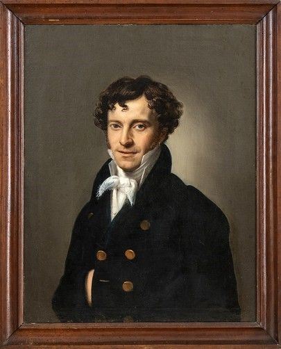Artista italiano, met&#224; XIX secolo - Ritratto di giovane gentiluomo...