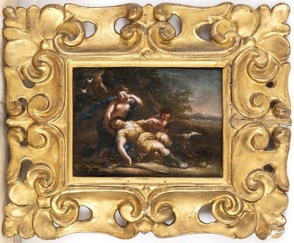 Venere e Adone...  - Asta Dipinti, disegni e sculture dal XV al XIX secolo. - Bertolami Fine Art - Casa d'Aste