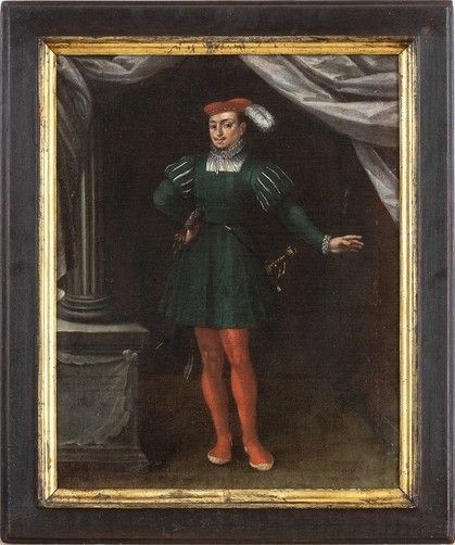 PITTORE TEDESCO DEL XVIII SECOLO - Ritratto di Eberhard II Duca del Wurttemberg (1447 - 1504)...