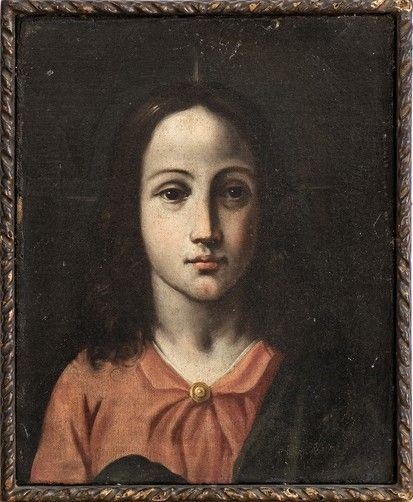 Volto di Cristo giovinetto...  - Auction Dipinti, disegni e sculture dal XV al XIX secolo. - Bertolami Fine Art - Casa d'Aste
