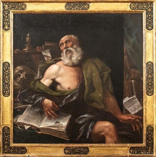 San Girolamo nello studio...  - Asta Dipinti, disegni e sculture dal XV al XIX secolo. - Bertolami Fine Art - Casa d'Aste