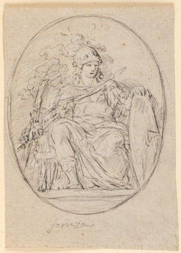Minerva o Allegoria della Forza...  - Auction Dipinti, disegni e sculture dal XV al XIX secolo. - Bertolami Fine Art - Casa d'Aste