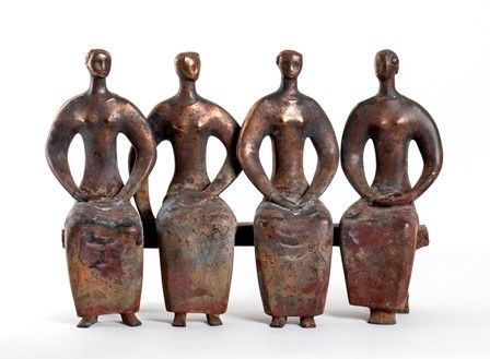 SAVA SANDIC (Zajecar, 1915 - Belgrado, 2010) : Quattro figure femminili sedute...  - Auction MARIA PIA E AMINTORE FANFANI - Bertolami Fine Art - Casa d'Aste