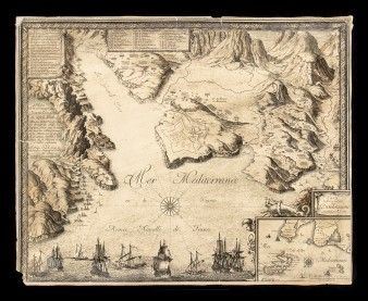 S&#233;bastien Pontault de Beaulieu (1612&#8211;1674) : Carte du Gouvernement de Portolongone ( Porto Azzurro - Isola d'Elba)...  - Auction Stampe antiche, moderne e carte geografiche - Bertolami Fine Art - Casa d'Aste