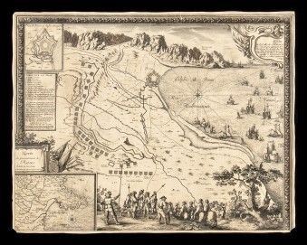 S&#233;bastien Pontault de Beaulieu (1612&#8211;1674) : Carte du Gouvernement de Roses ( Catalogna - Spagna...  - Auction Stampe antiche, moderne e carte geografiche - Bertolami Fine Art - Casa d'Aste