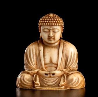 OKIMONO IN AVORIO CON BUDDHA
Giappone, periodo Meiji...  - Asta Arte Asiatica e Tribale - Bertolami Fine Art - Casa d'Aste