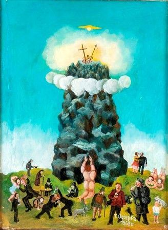 TEOFIL OCIEPKA (Jan&#243;w Slaski, 1891 - Bydgoszcz, 1978 : Il Monte della Verità, 1968...  - Auction MARIA PIA E AMINTORE FANFANI - Bertolami Fine Art - Casa d'Aste