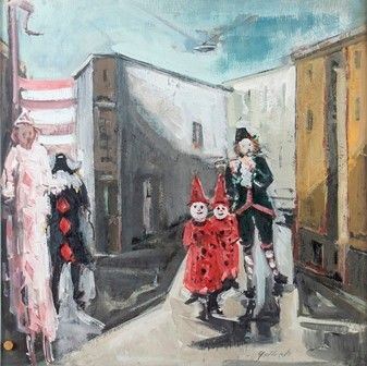 GIACINTO GALBIATI (Monza, 1908 - 1992) : Carnevale, 1966...  - Asta MARIA PIA E AMINTORE FANFANI - Bertolami Fine Art - Casa d'Aste