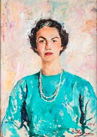 Ritratto di Maria Pia, 1958...  - Auction MARIA PIA E AMINTORE FANFANI - Bertolami Fine Art - Casa d'Aste