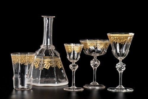 Parte di servizio di bicchieri, XIX Secolo...  - Auction MARIA PIA E AMINTORE FANFANI - Bertolami Fine Art - Casa d'Aste