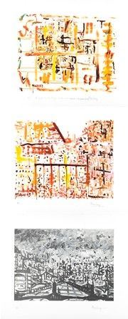Cartella di 3 litografie, 1973...