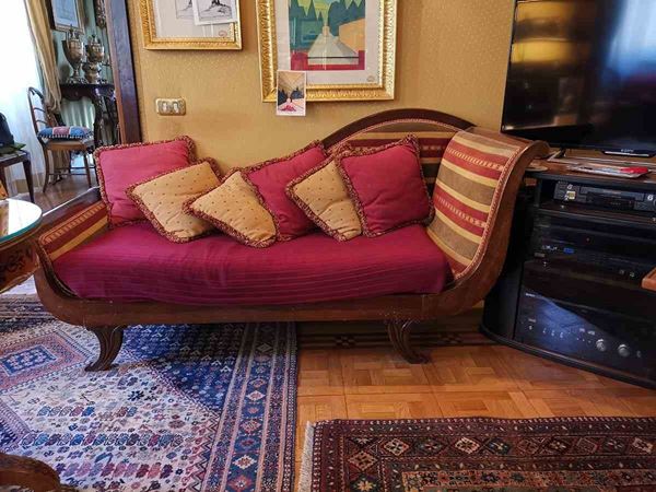 Chaise longue ...  - Asta Maria Pia e Amintore Fanfani: Memorabilia, Onorificenze, Fashion&Luxury, Opere e Oggetti d'Arte, Arredi. - Bertolami Fine Art - Casa d'Aste