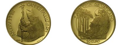 Vaticano. Giovanni Paolo II (1978-2005). 50 Euro 2003. Au 917 (15 G)