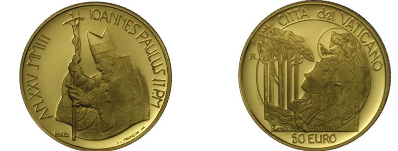 Vaticano. Giovanni Paolo II (1978-2005). 50 Euro 2003. Au 917 (15 G)