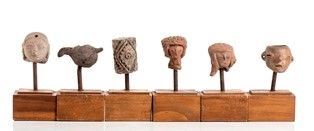 GRUPPO DI SEI OGGETTI IN TERRACOTTA
Messico, Cultura di Teotihuacan
alt. massim...  - Auction MARIA PIA E AMINTORE FANFANI - Bertolami Fine Art - Casa d'Aste