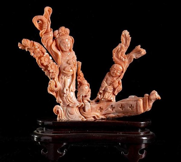 Scultura in corallo Cerasuolo...