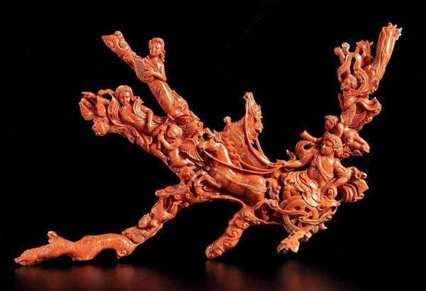 Scultura in corallo Cerasuolo...